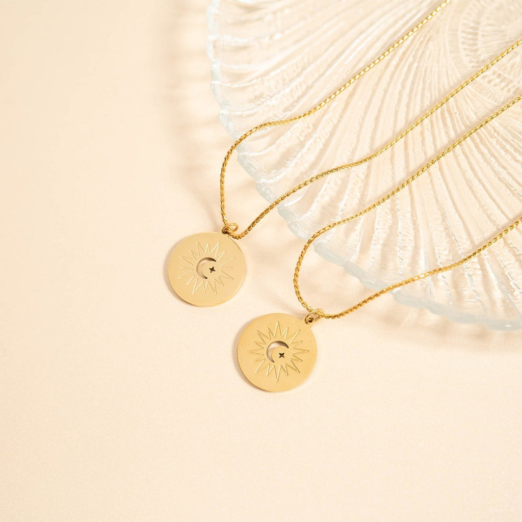 Mom And Me Necklace – Matching Mom Child Set | Hypoallergenic Stainless Steel Jewelry - | Sunflower Soul Boutique