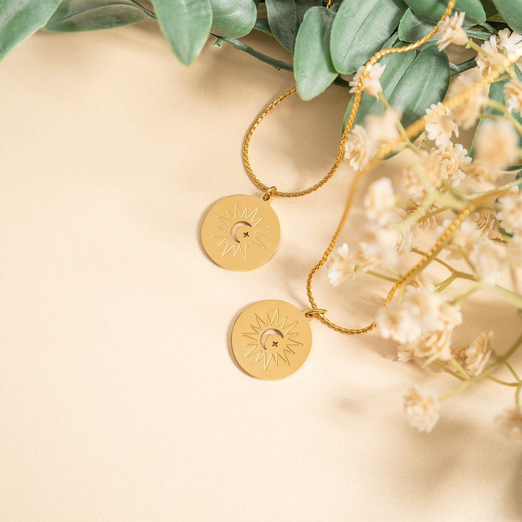 Mom And Me Necklace – Matching Mom Child Set | Hypoallergenic Stainless Steel Jewelry - | Sunflower Soul Boutique