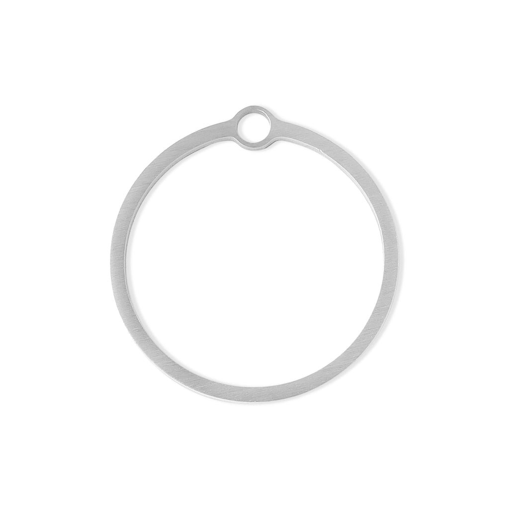 Open Back Pendant - Stainless Steel Circle Bezel Frame for Jewelry Making Supplies - Pendants | Sunflower Soul Boutique