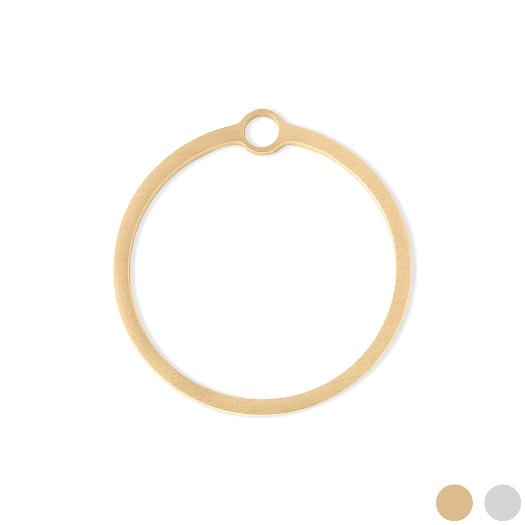 Open Back Pendant - Stainless Steel Circle Bezel Frame for Jewelry Making Supplies - Pendants | Sunflower Soul Boutique