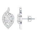 Oval Lab Grown Diamond Earrings – 1.5 Carat Brilliant Cut Studs with Secure Prong Setting