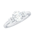 Oval Shaped Moissanite Engagement Ring with Certificate
