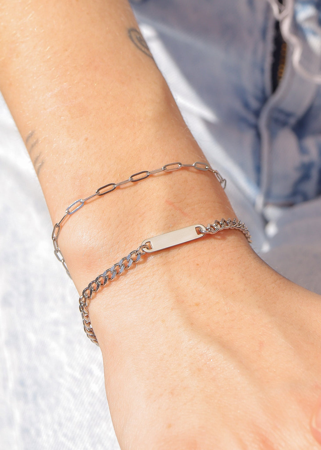 Paperclip Chain Bracelet – 18K Gold Stainless Steel Lightweight Layering Jewelry - Bracelets | Sunflower Soul Boutique