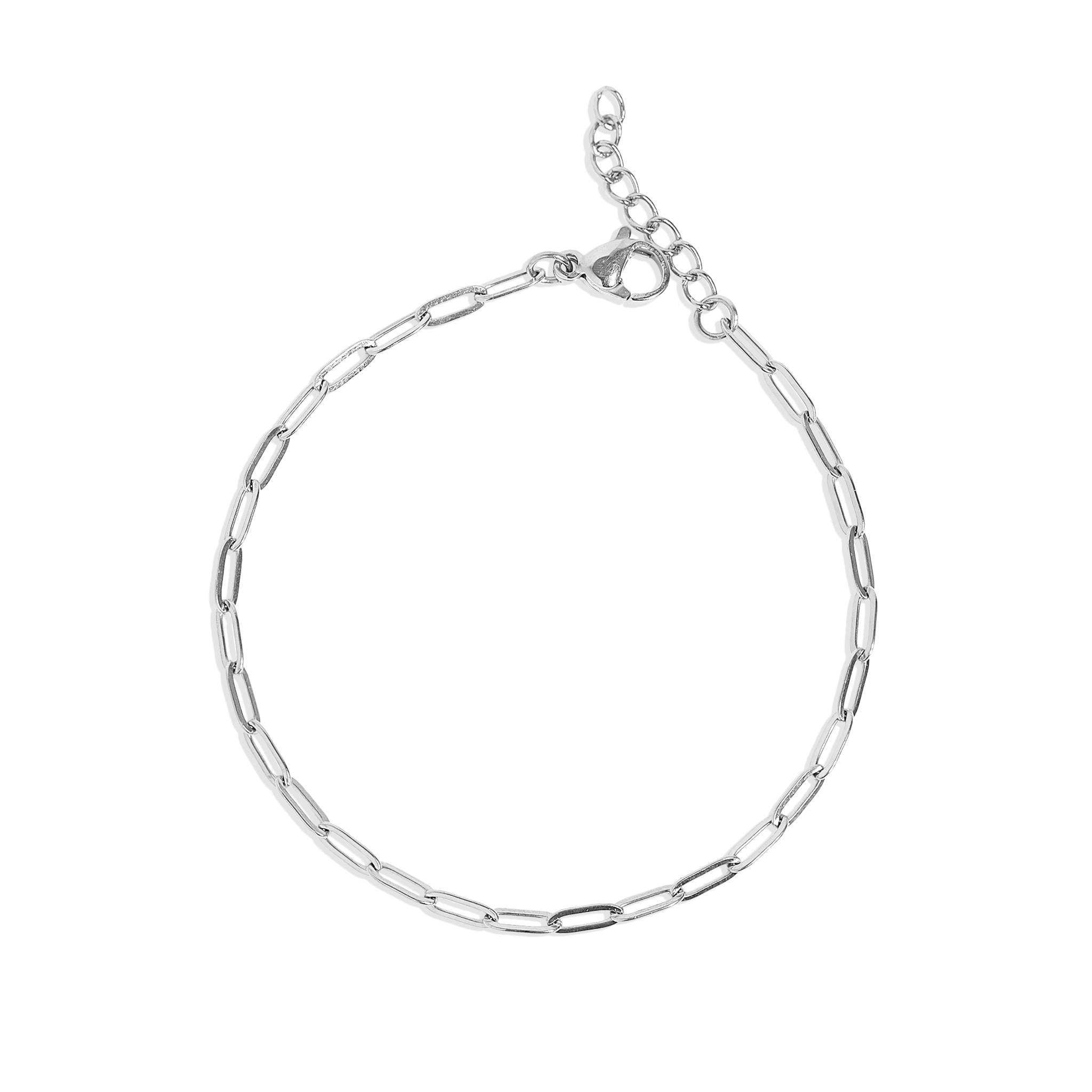 Paperclip Chain Bracelet – 18K Gold Stainless Steel Lightweight Layering Jewelry - Bracelets | Sunflower Soul Boutique