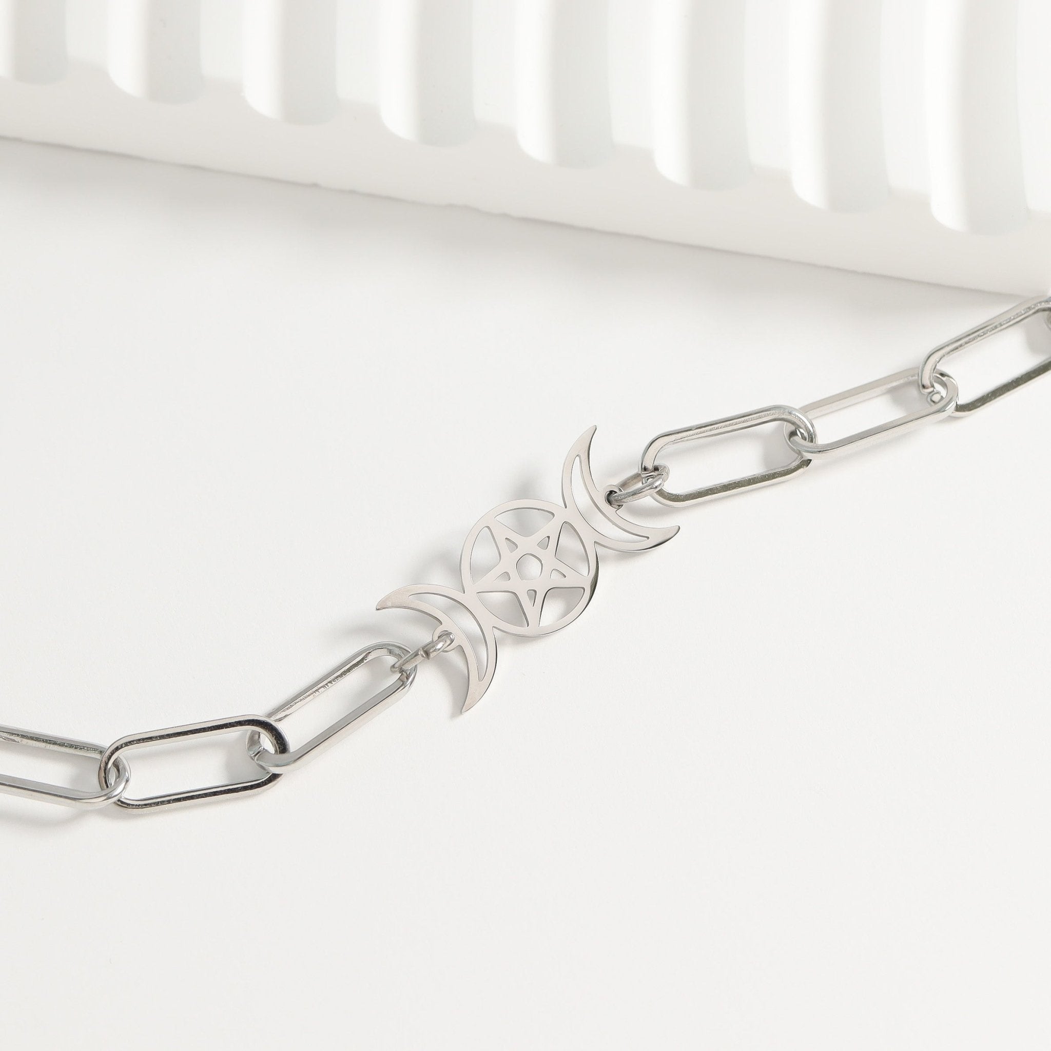 Paperclip Chain Necklace – 18K Gold Coated Stainless Steel Connector Jewelry - Necklaces | Sunflower Soul Boutique