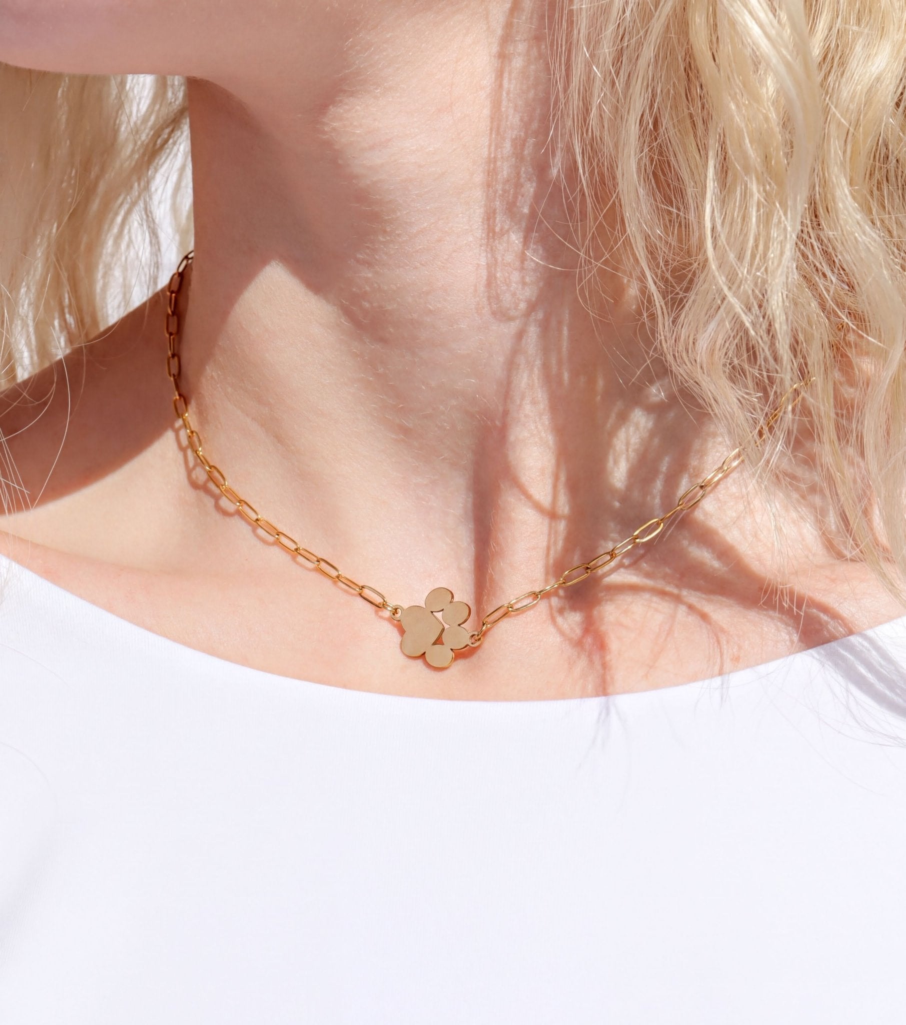 Paperclip Chain Necklace – 18K Gold Connector Chain | Hypoallergenic Jewelry - Necklaces | Sunflower Soul Boutique