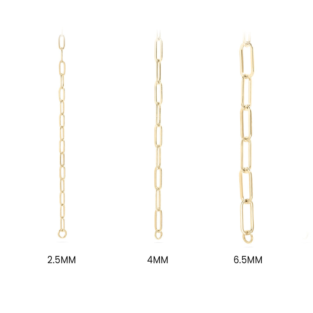 Paperclip Chain Necklace – 18K Gold Connector Chain | Hypoallergenic Jewelry - Necklaces | Sunflower Soul Boutique