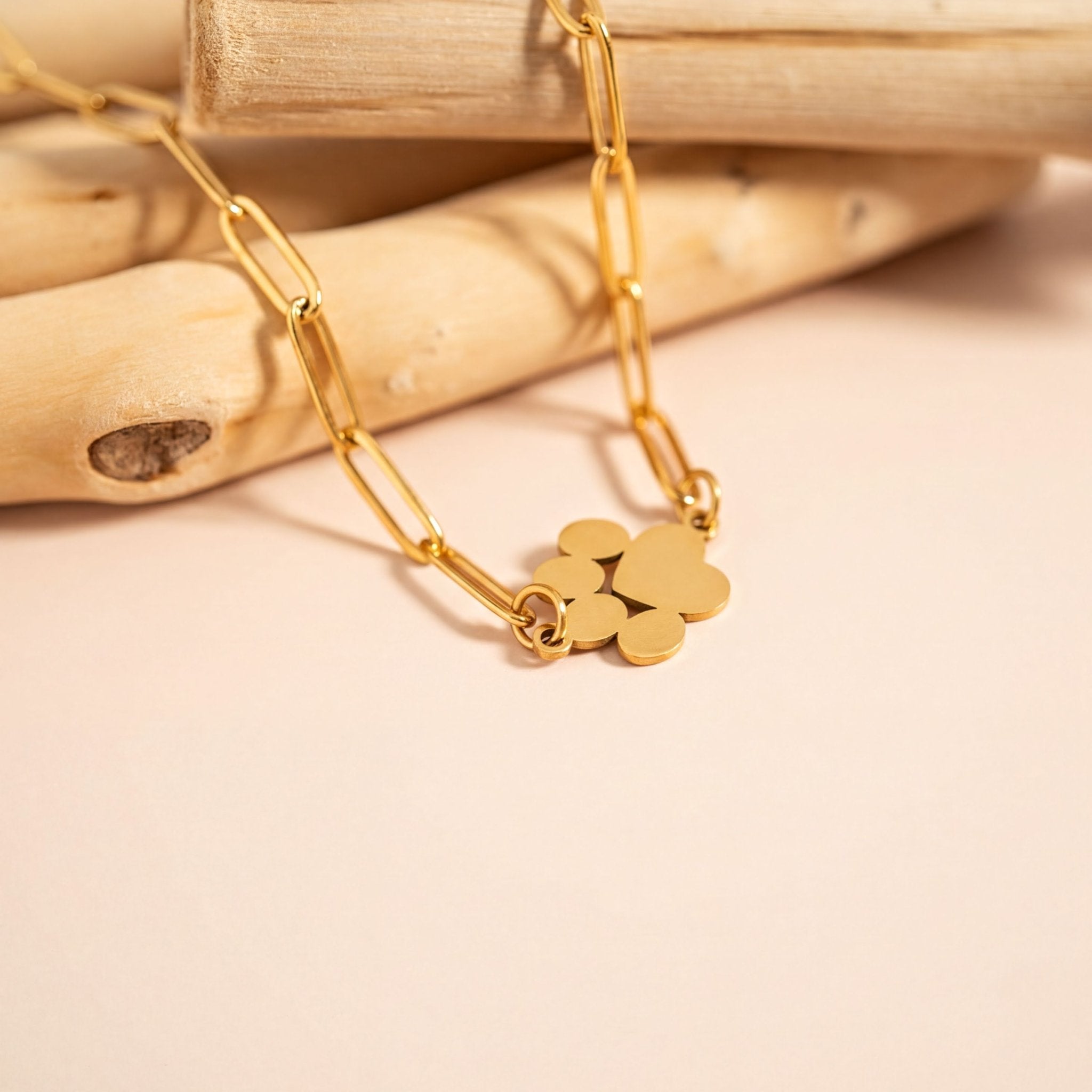 Paperclip Chain Necklace – 18K Gold Connector Chain | Hypoallergenic Jewelry - Necklaces | Sunflower Soul Boutique