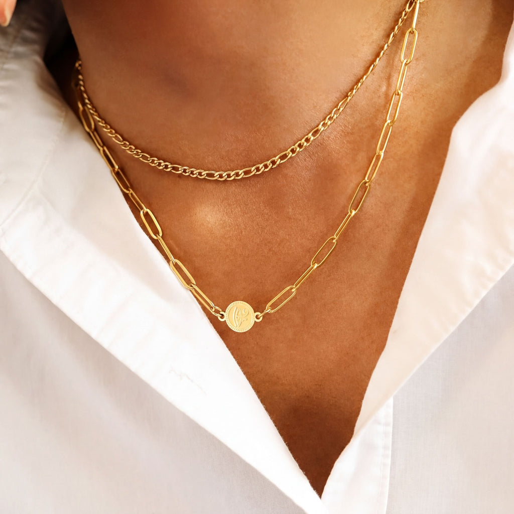 Paperclip Chain Necklace – 18K Gold Connector Chain | Hypoallergenic Jewelry - Necklaces | Sunflower Soul Boutique