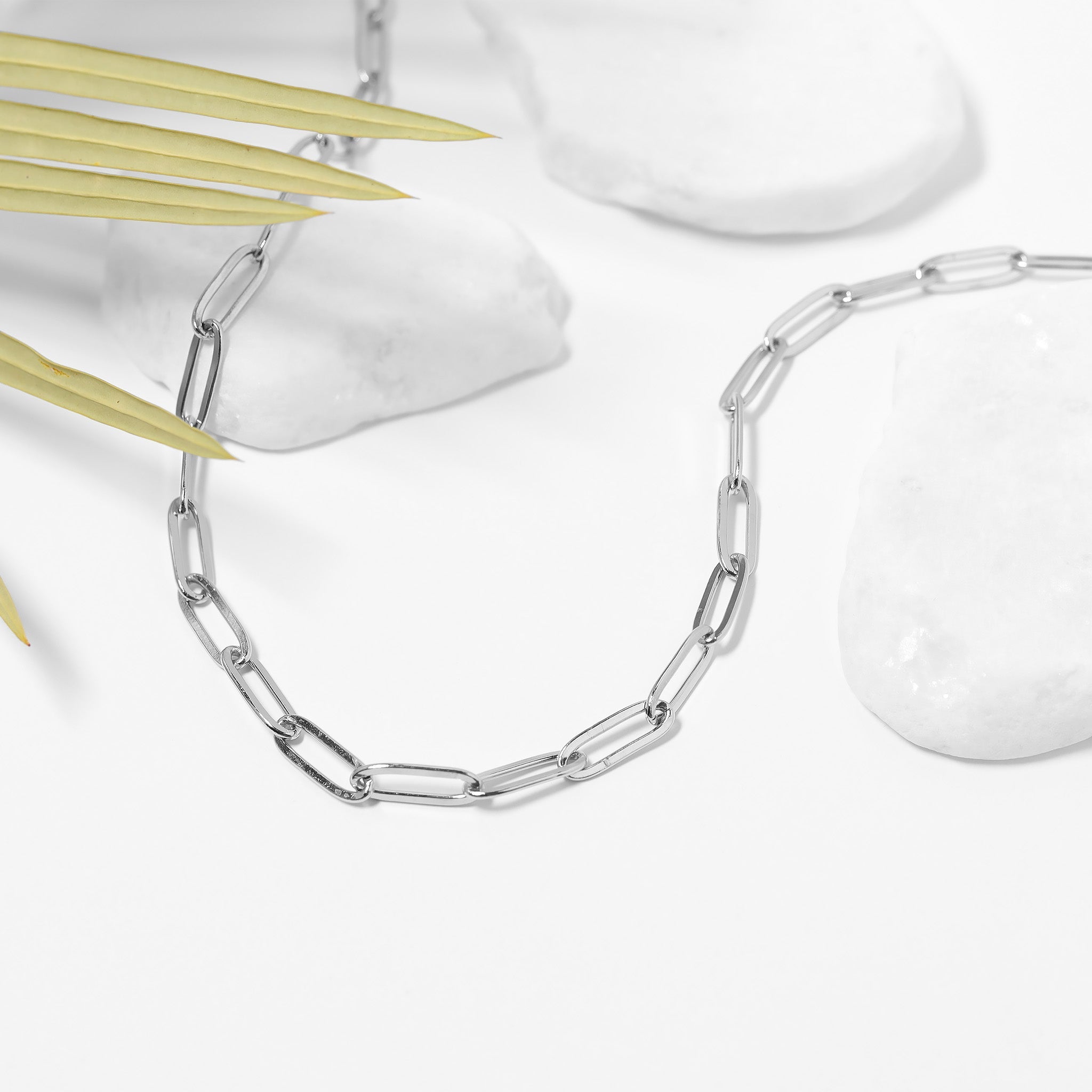 Paperclip Chain Necklace – Gold Stainless Steel Elongated Link Jewelry - Chain | Sunflower Soul Boutique