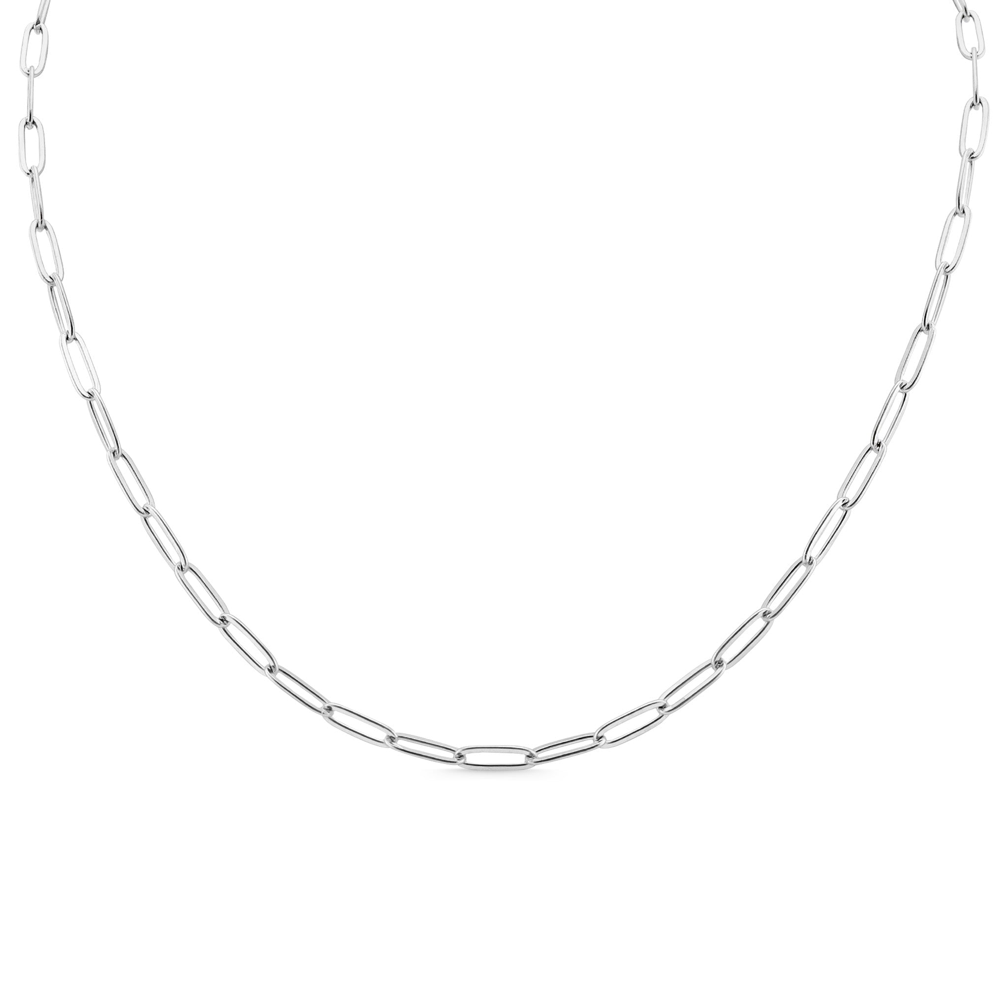 Paperclip Chain Necklace – Gold Stainless Steel Elongated Link Jewelry - Chain | Sunflower Soul Boutique