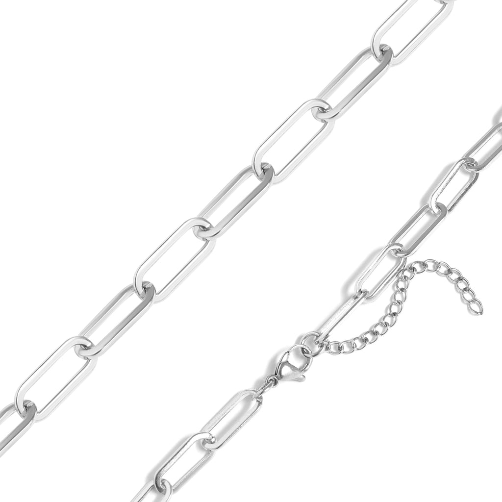Paperclip Chain Necklace – Gold Stainless Steel Elongated Link Jewelry - Chain | Sunflower Soul Boutique