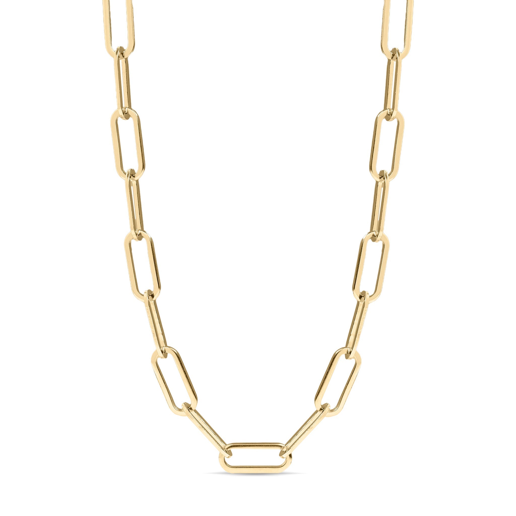 Paperclip Chain Necklace – Minimalist Gold Stainless Steel, Tarnish Resistant Jewelry - Chain | Sunflower Soul Boutique