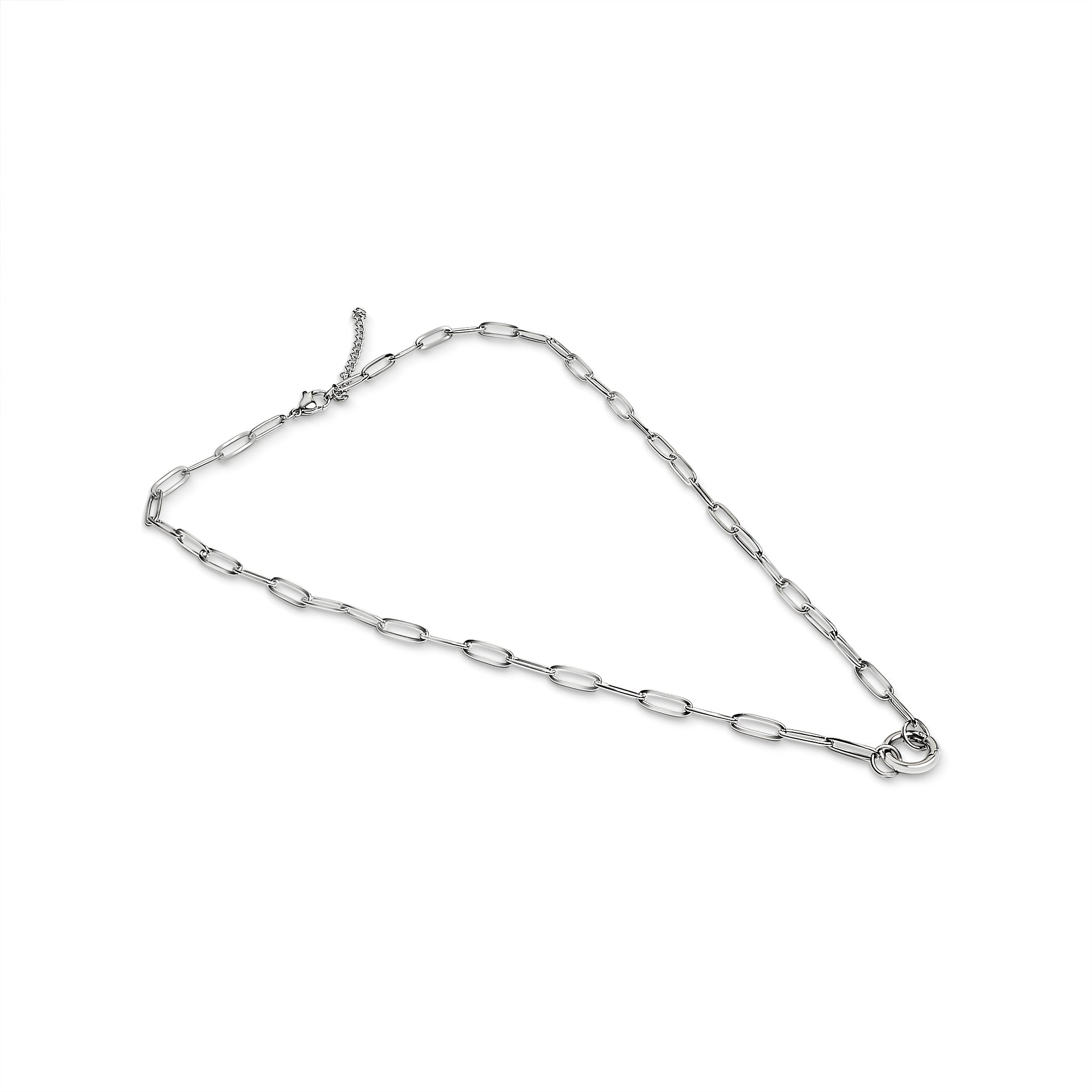 Paperclip Charm Necklace – 18K Gold Chain With Durable Charm Holder - Necklaces | Sunflower Soul Boutique