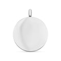 Stainless Steel Pendant - Polished Round Blank Pendant for Personalized Engraving
