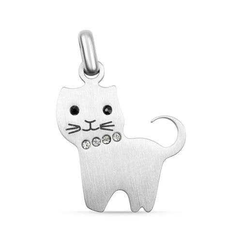 18K Gold Cat Pendant – Stainless Steel PVD Coated Durable Jewelry Charm