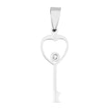 Stainless Steel Key Pendant – Durable 316L Surgical Steel Thin Key Necklace