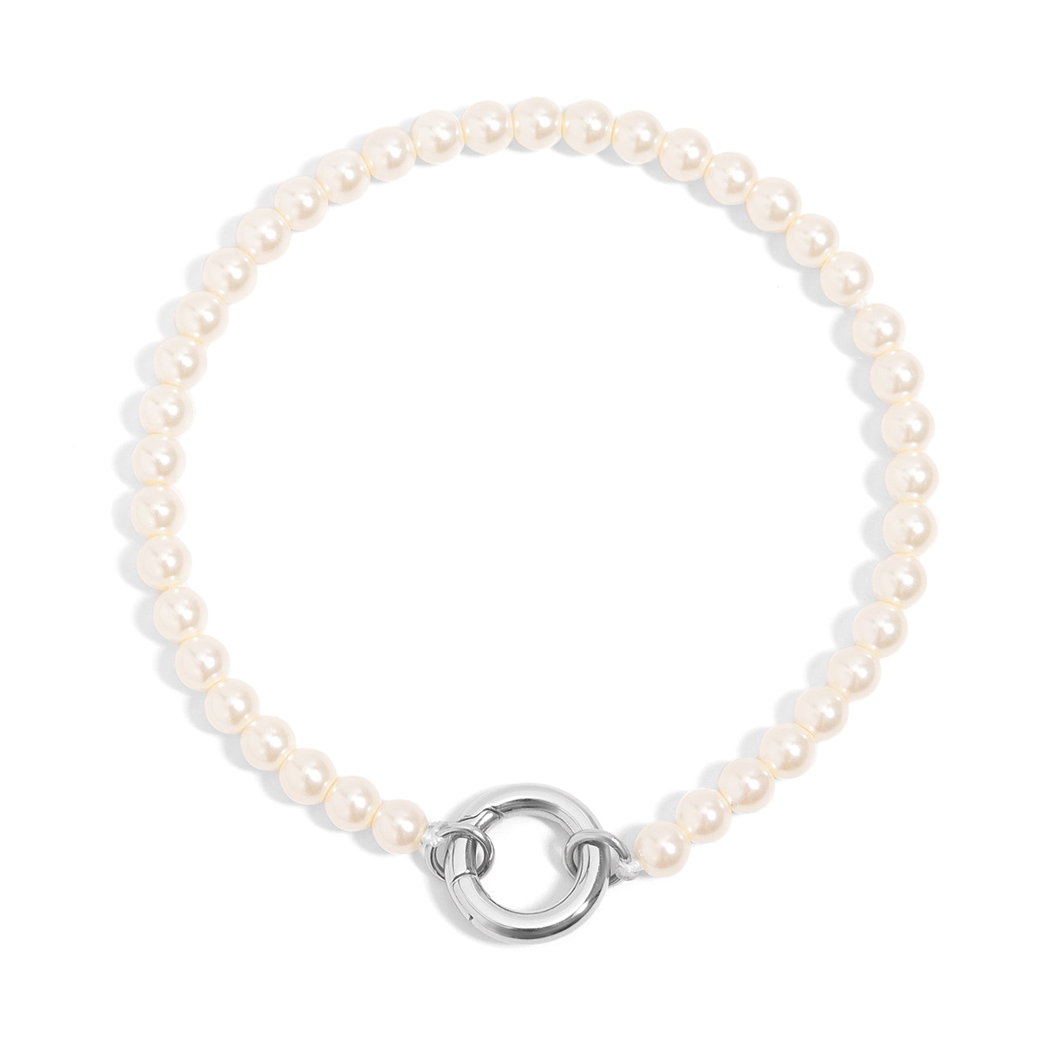 Pearl Charm Bracelet – 18K Gold Stainless Steel With Durable Charm Keeper - Bracelets | Sunflower Soul Boutique