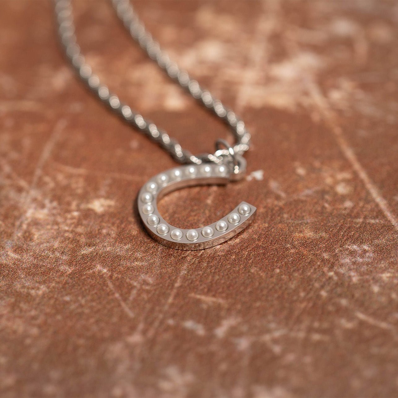 Pearl Horseshoe Charm – Gold PVD Coated Stainless Steel Luck Pendant - charm | Sunflower Soul Boutique