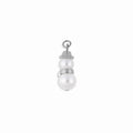 Wholesale Jewelry 18K Gold PVD Stainless Steel Pearl Snowman Charm- silver main 