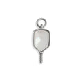 Pickleball Charm 18K Gold Stainless Steel - Mother Of Pearl Inlay, PVD Coated Jewelry - charm | Sunflower Soul Boutique