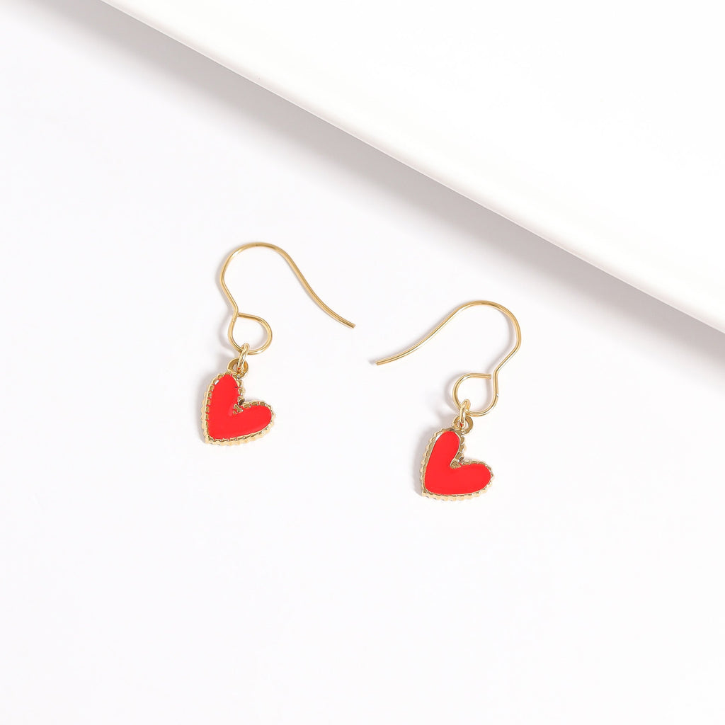 Gold Heart Charm – 18K Gold Plated Stainless Steel Pendant | Hypoallergenic Jewelry