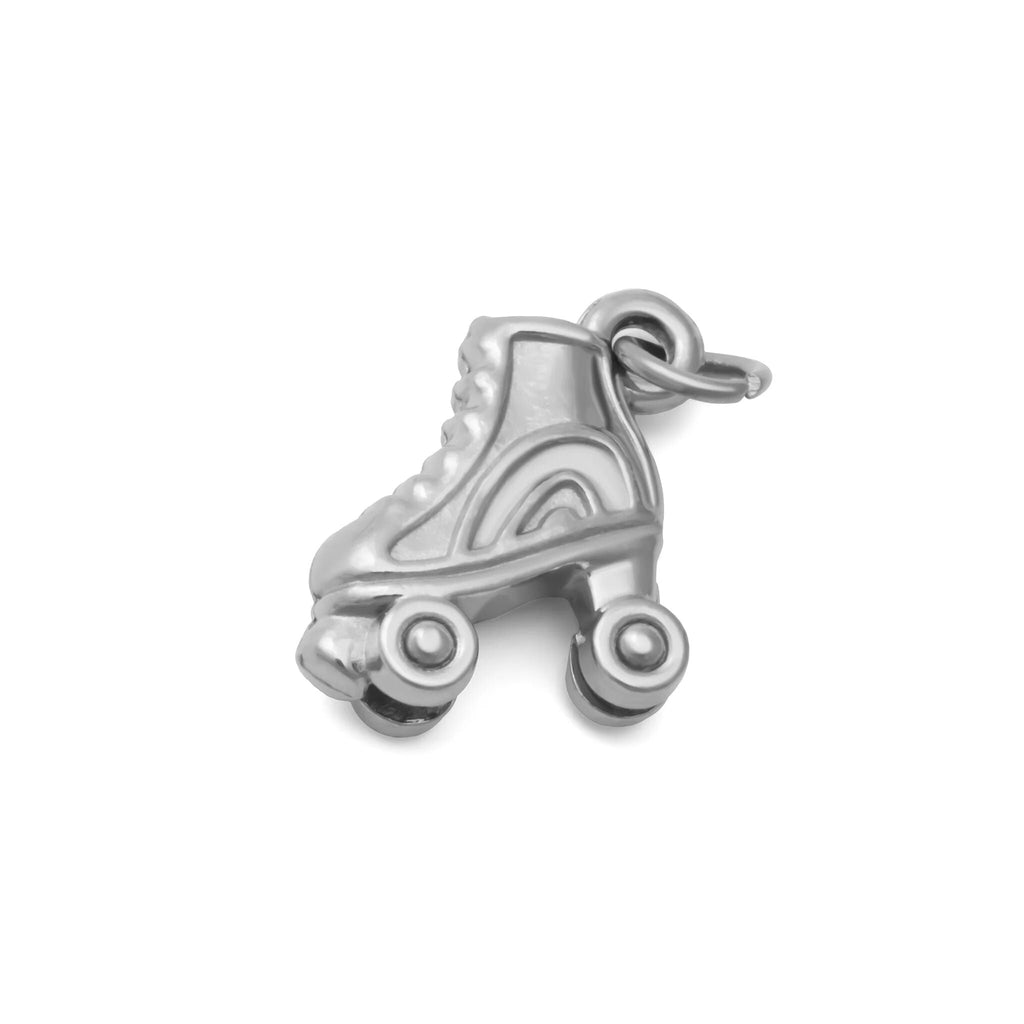 Roller Skate Charm – Gold Plated Charm Necklace Pendant | Lightweight 316L Stainless Steel - Charms | Sunflower Soul Boutique