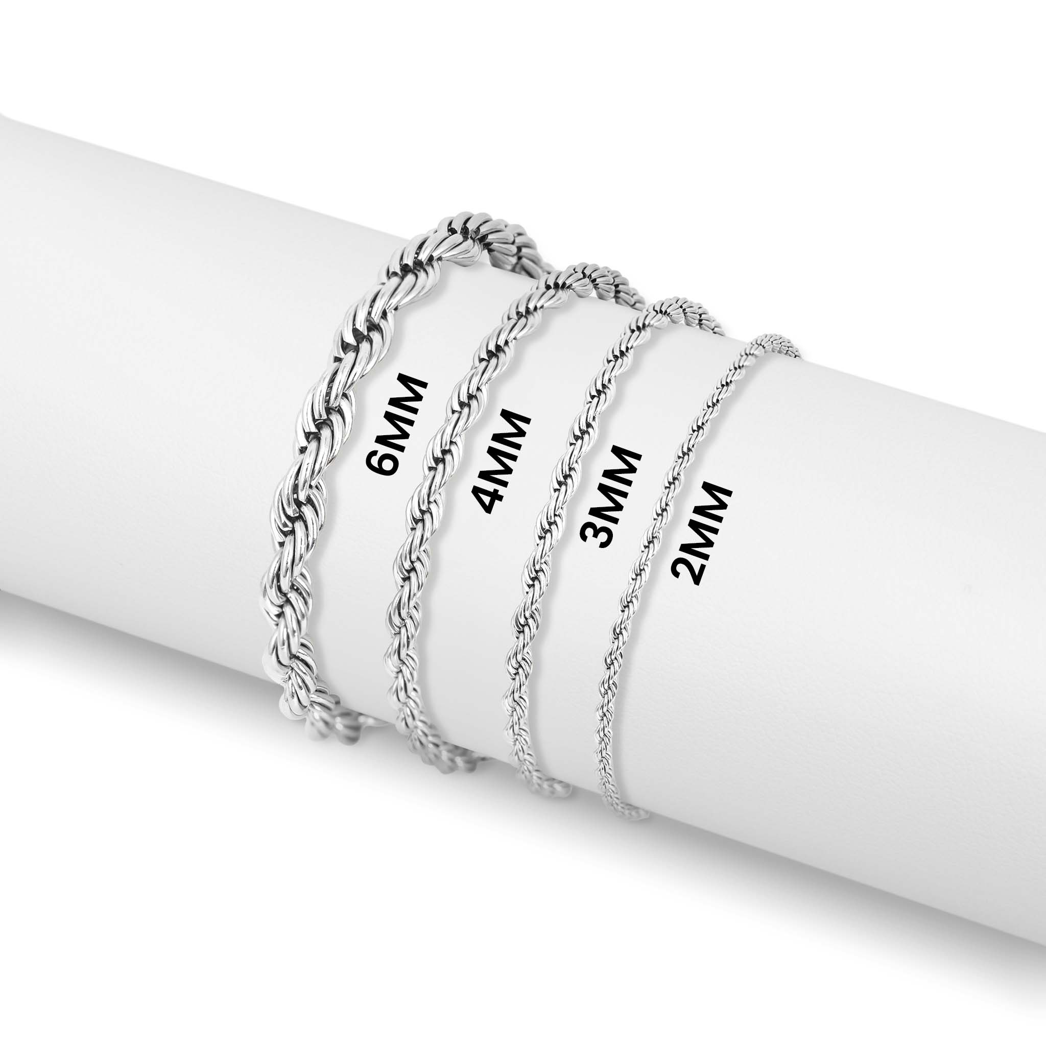 Rope Chain Bracelet – 18K Gold Durable Stainless Steel PVD Coated Jewelry - Bracelets | Sunflower Soul Boutique