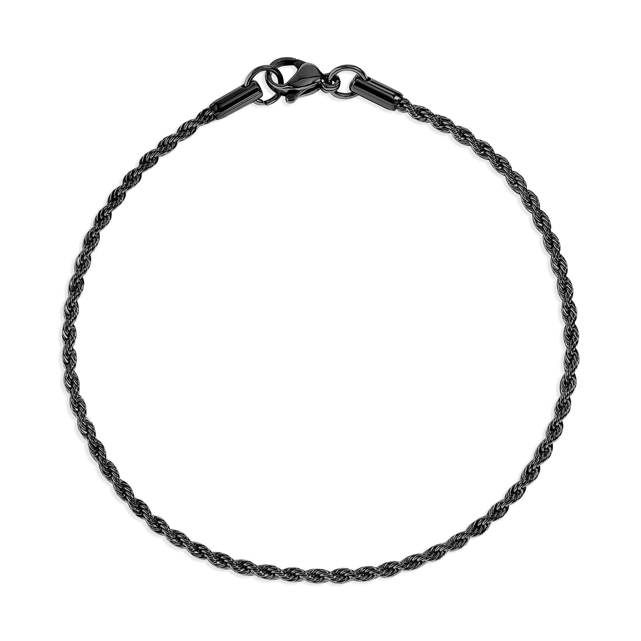 Rope Chain Bracelet – 18K Gold Durable Stainless Steel PVD Coated Jewelry - Bracelets | Sunflower Soul Boutique