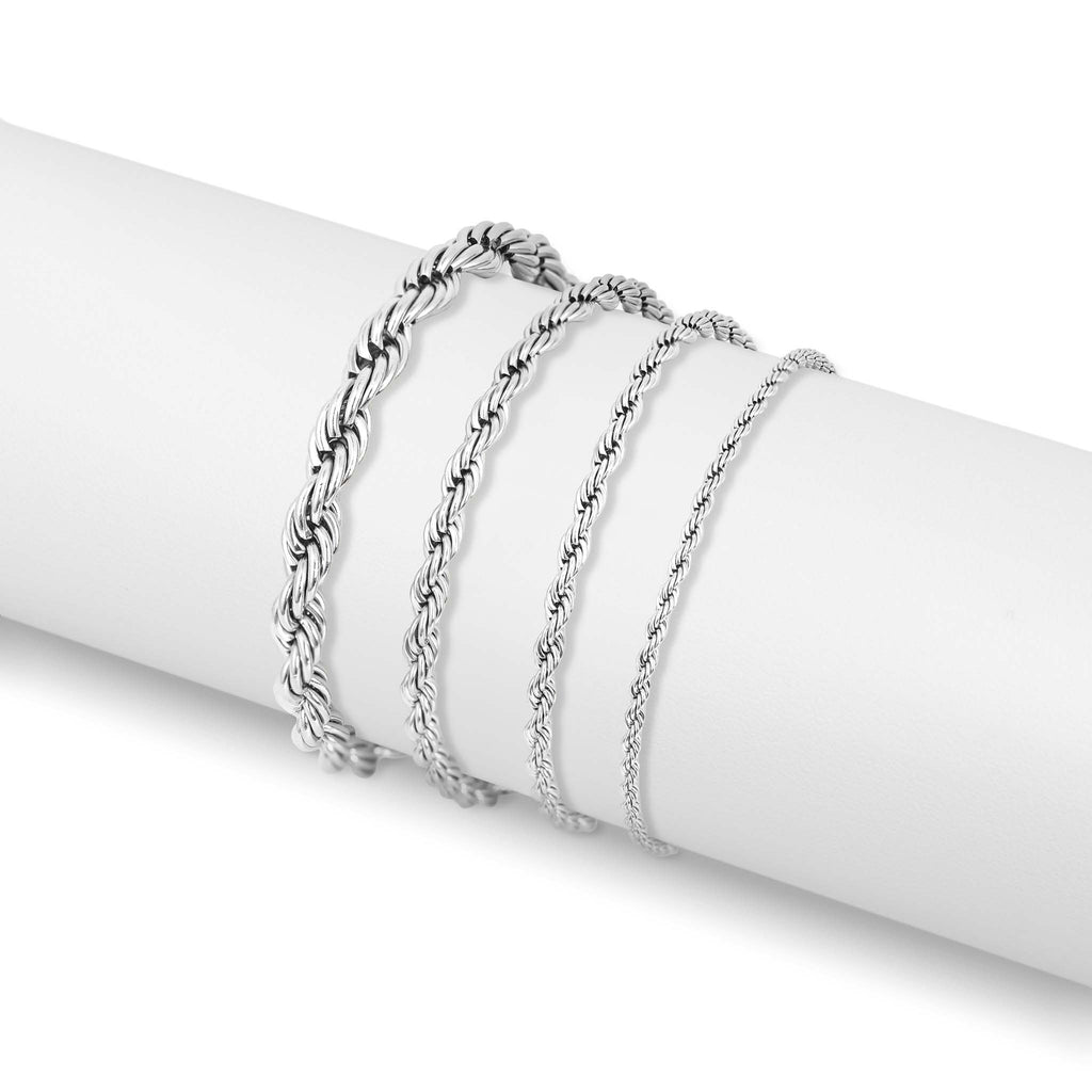 Rope Chain Bracelet – 18K Gold Durable Stainless Steel PVD Coated Jewelry - Bracelets | Sunflower Soul Boutique