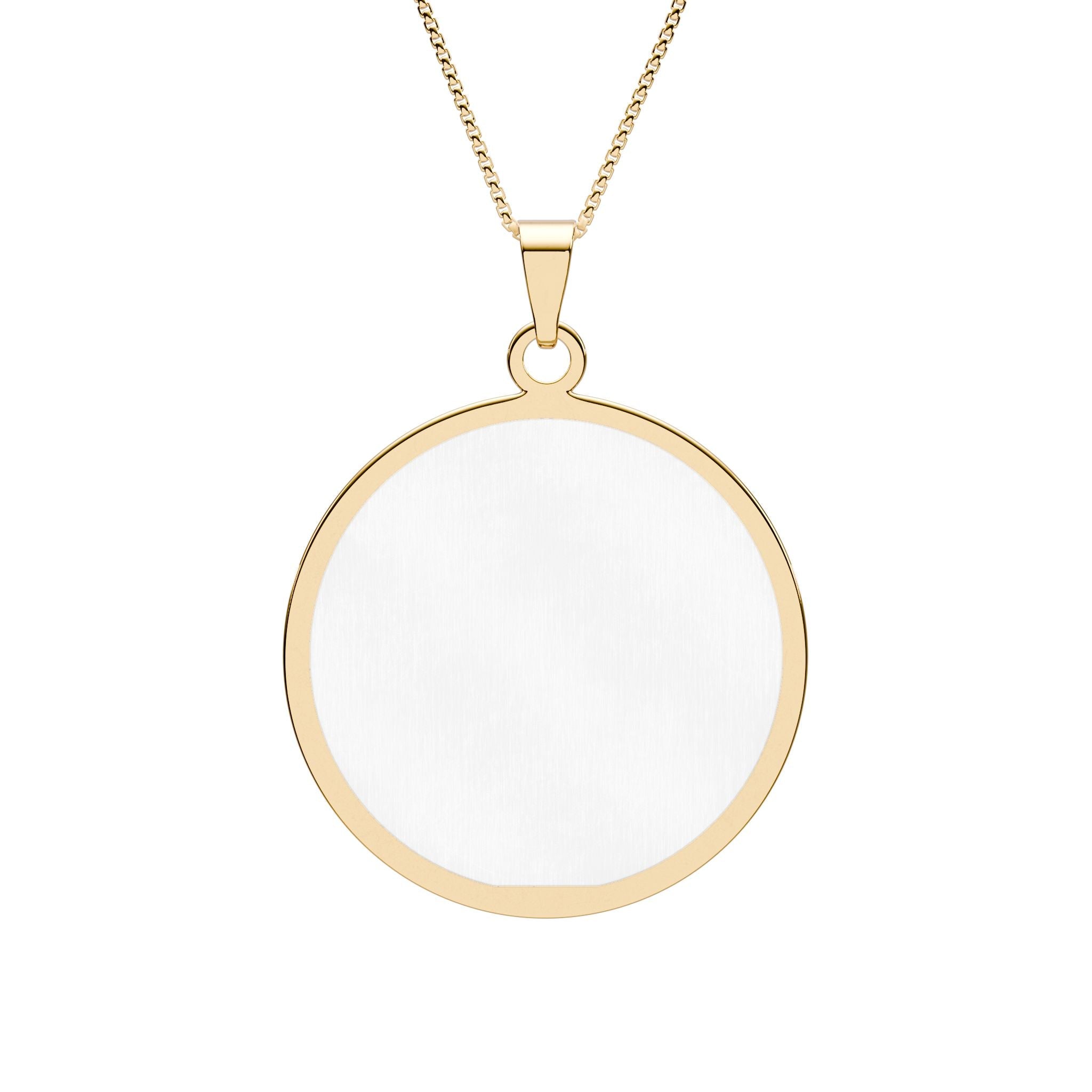 Round Photo Pendant – Personalized Jewelry With Laser Engraved Charm & 18 Inch Chain - Accessories | Sunflower Soul Boutique