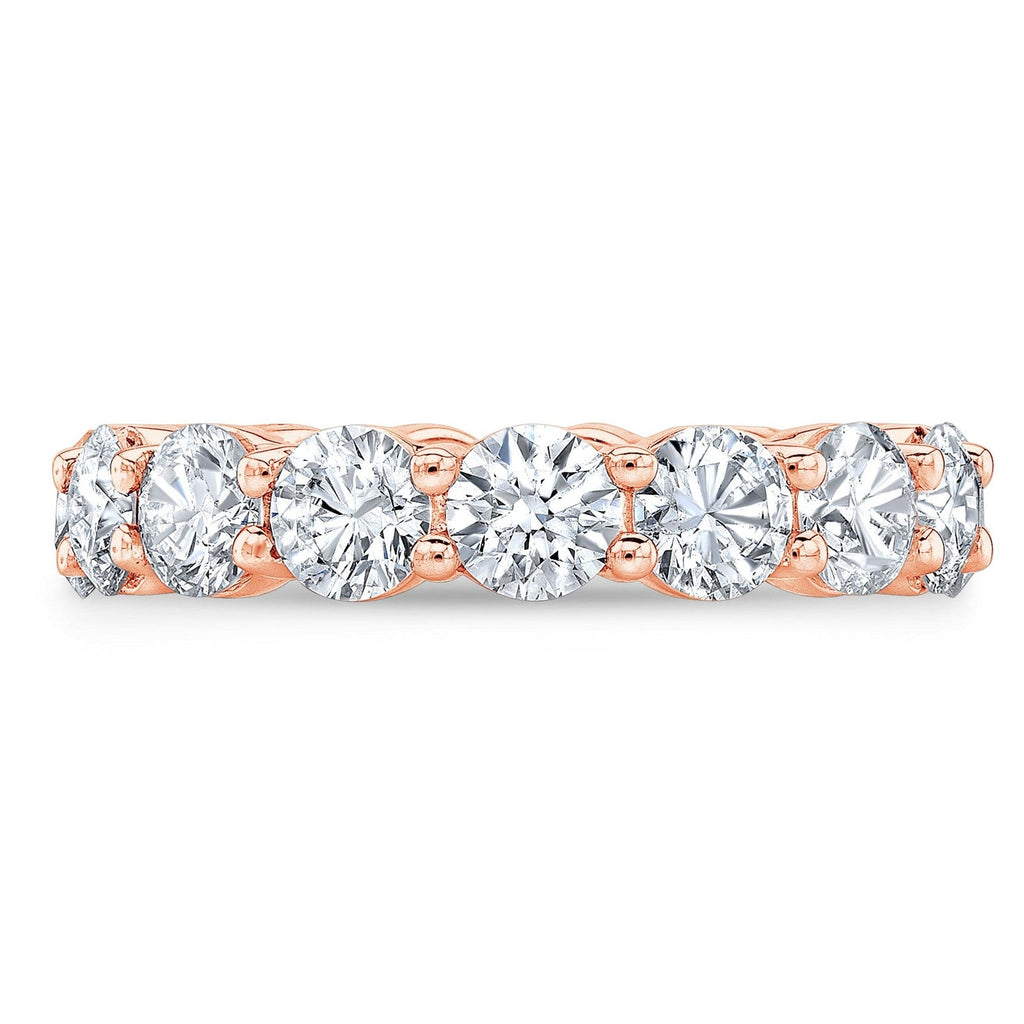 Created Moissanite Ring – 4 Carat Moissanite Eternity Band | 14k Gold Overlay