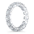 Created Moissanite Ring – 4 Carat Moissanite Eternity Band | 14k Gold Overlay