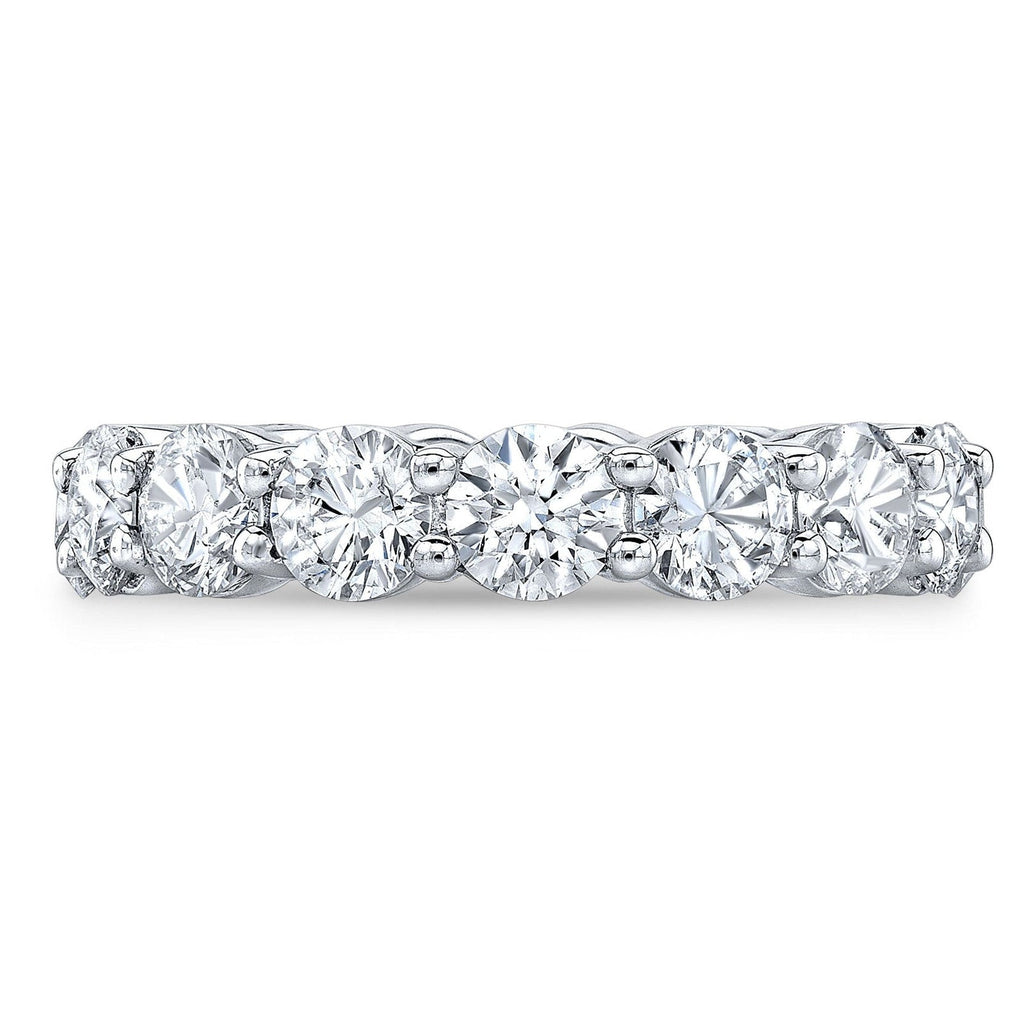 Created Moissanite Ring – 4 Carat Moissanite Eternity Band | 14k Gold Overlay