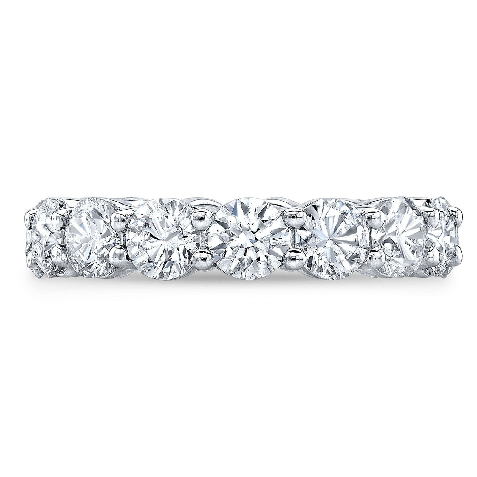 Moissanite Eternity Band – 5 Carat Round Cut Ring | 14k Gold Classic Design