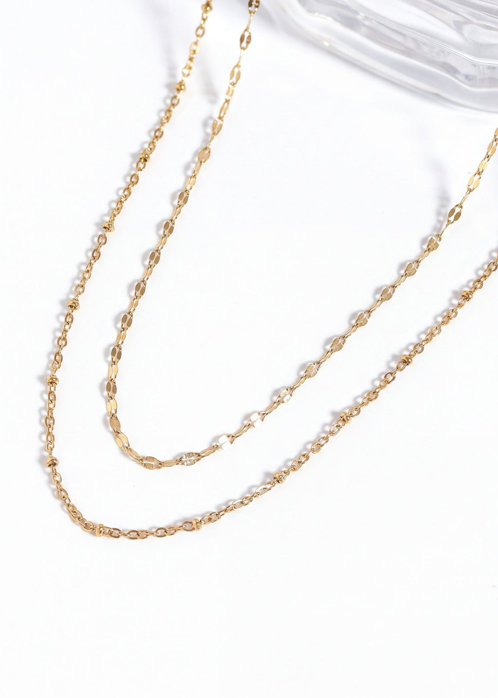Satellite Chain Necklace – 18K Gold Adjustable Stainless Steel Jewelry - Chain | Sunflower Soul Boutique