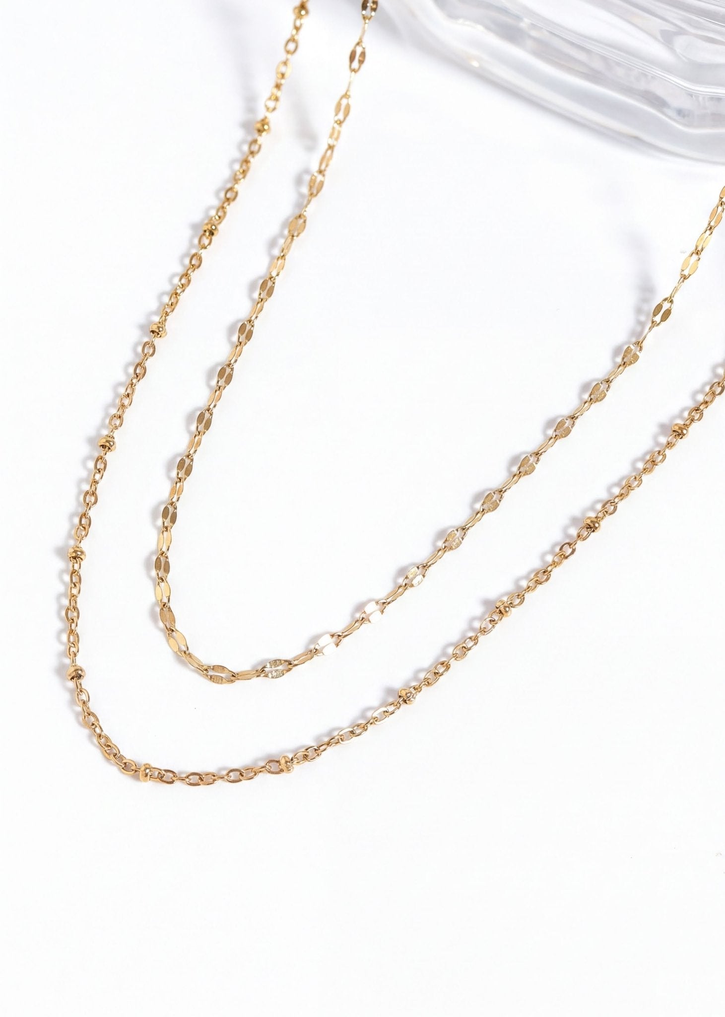 Satellite Chain Necklace – 18K Gold Adjustable Stainless Steel Jewelry - Chain | Sunflower Soul Boutique