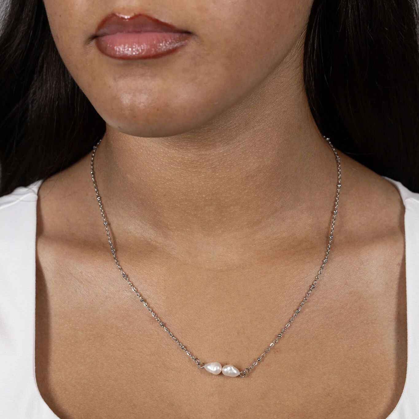Satellite Split Chain 18K Gold Chain Necklace – Adjustable Textured Stainless Steel - Necklaces | Sunflower Soul Boutique