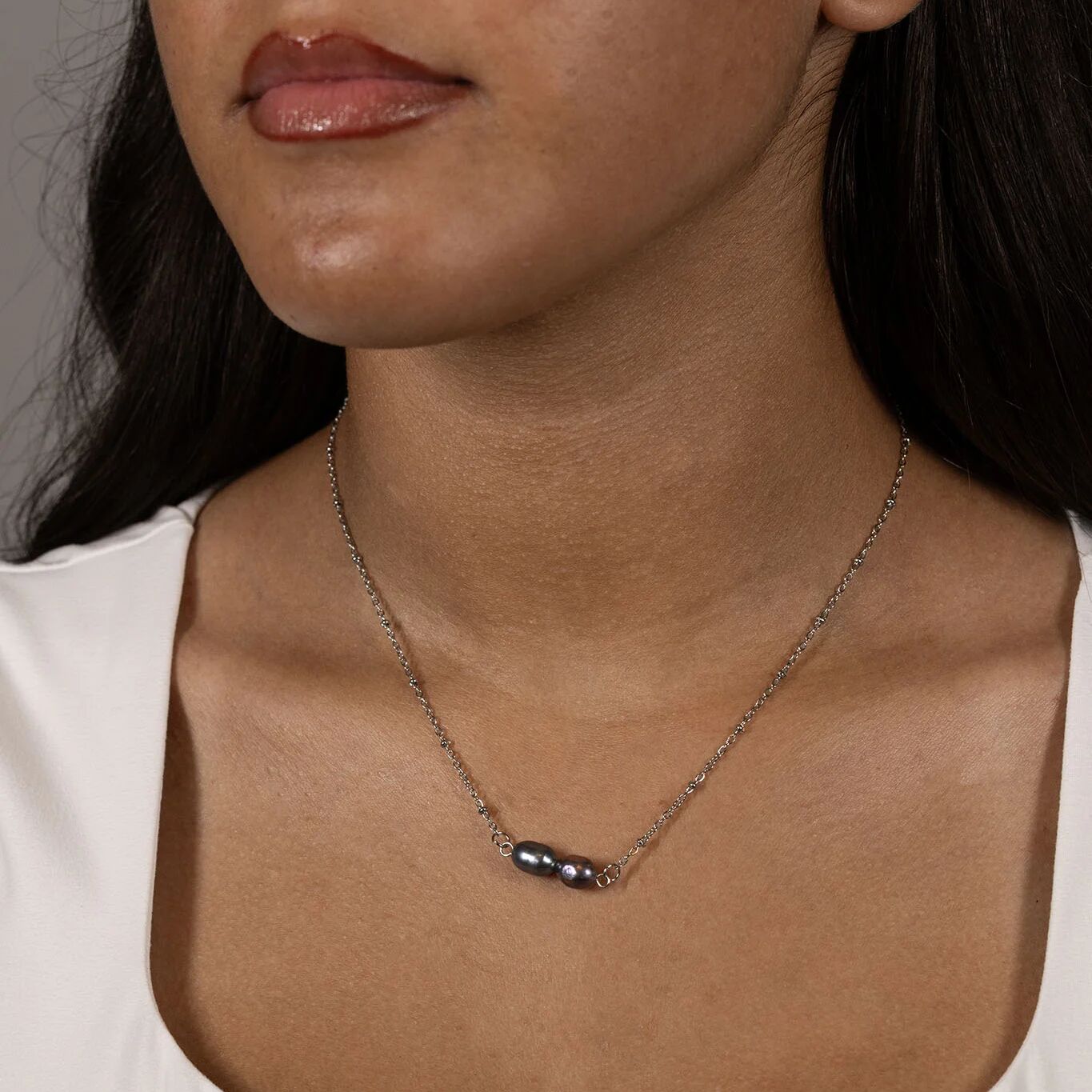 Satellite Split Chain 18K Gold Chain Necklace – Adjustable Textured Stainless Steel - Necklaces | Sunflower Soul Boutique