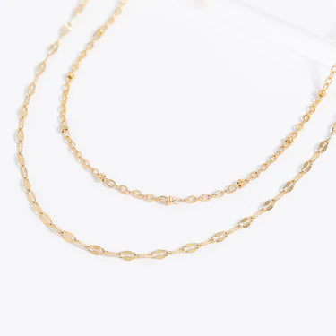 18K Gold PVD Stainless Steel Satellite Chain Necklace