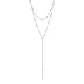 Stainless Steel Satellite chain lariat necklace 