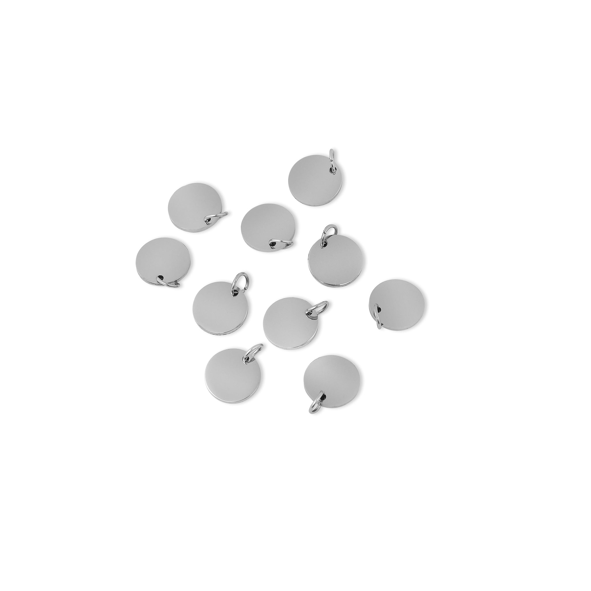 Stainless Steel Pendant - Blank Circle Pendant for Custom Engraving Jewelry