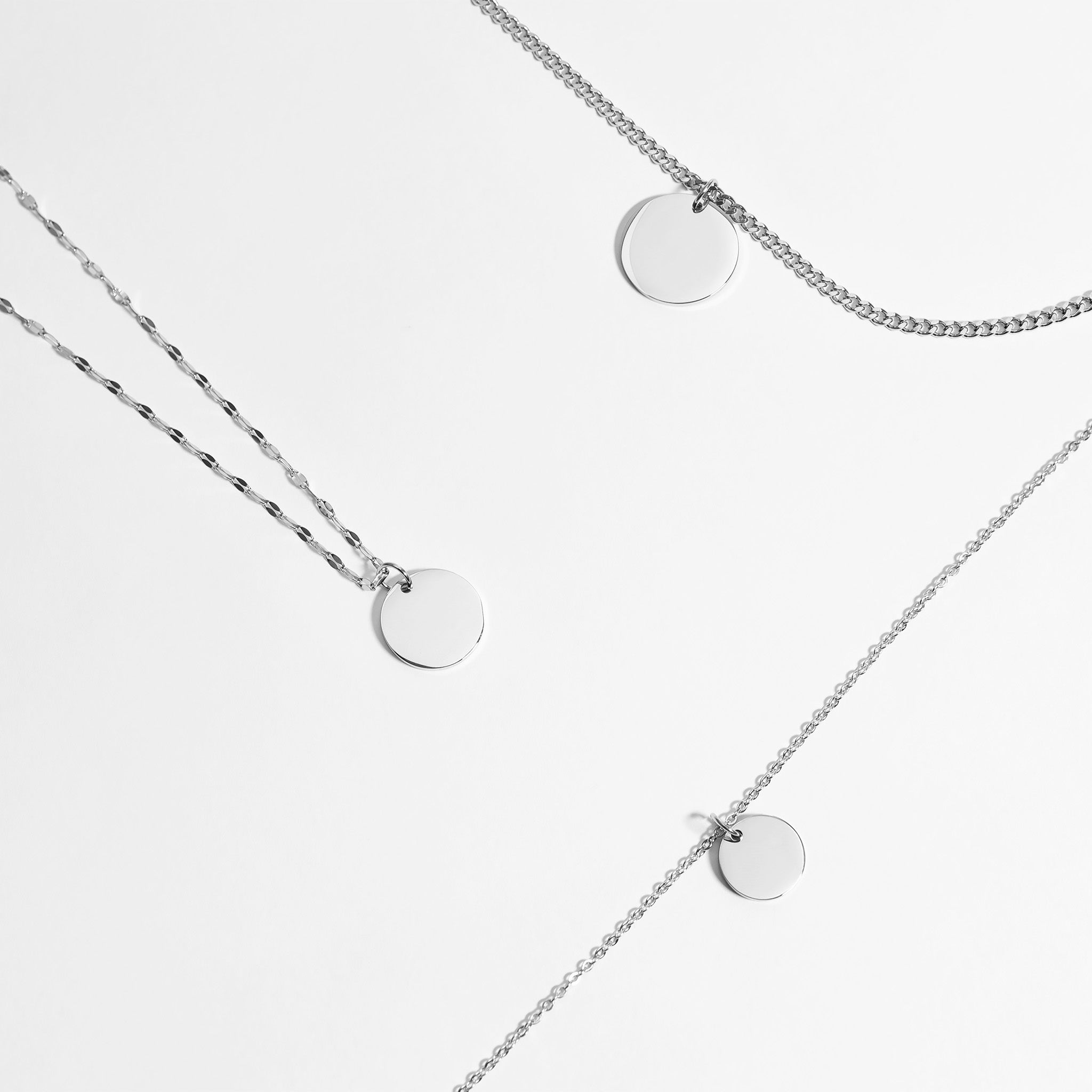 Stainless Steel Pendant - Blank Circle Pendant for Custom Engraving Jewelry