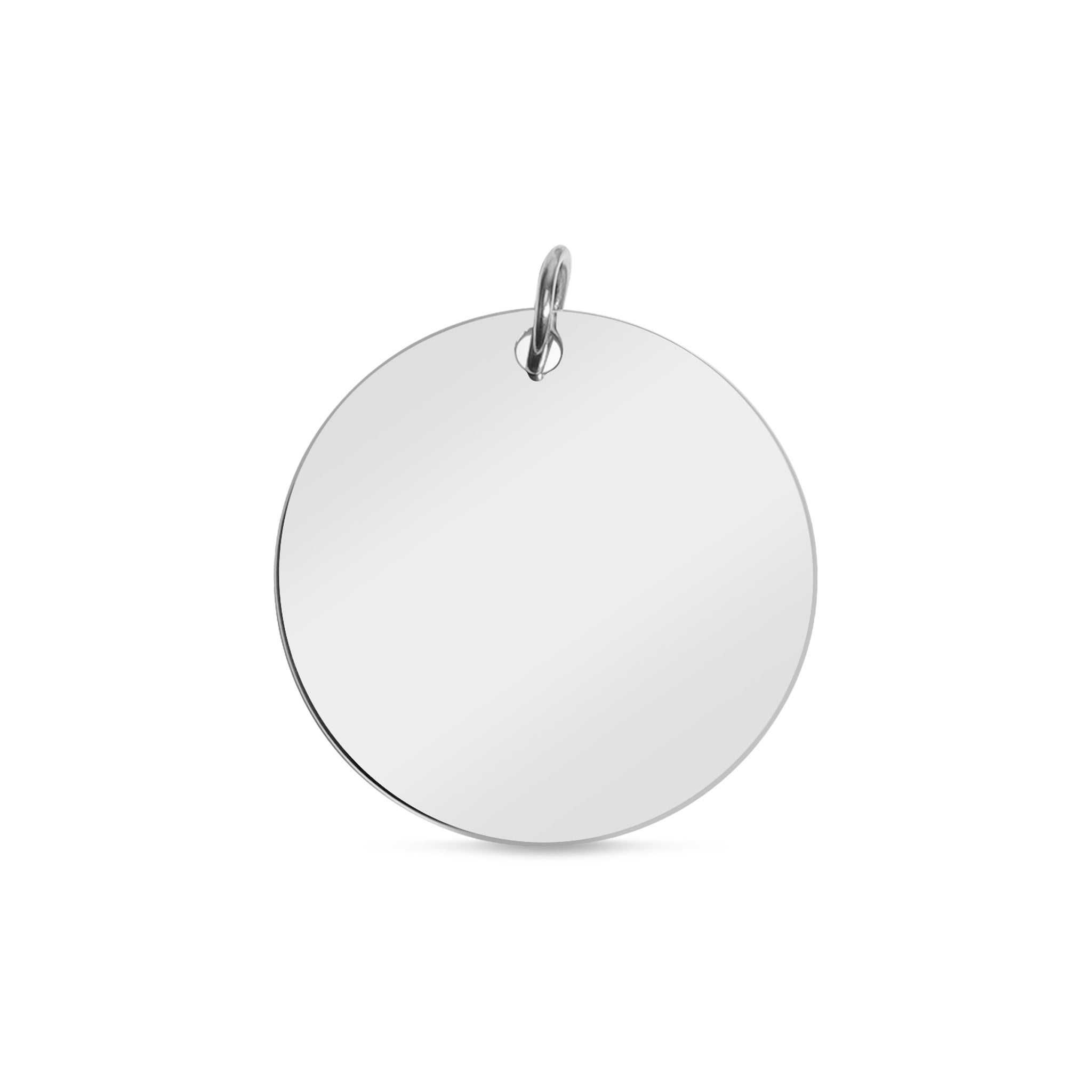 Stainless Steel Pendant - Blank Circle Pendant for Custom Engraving Jewelry