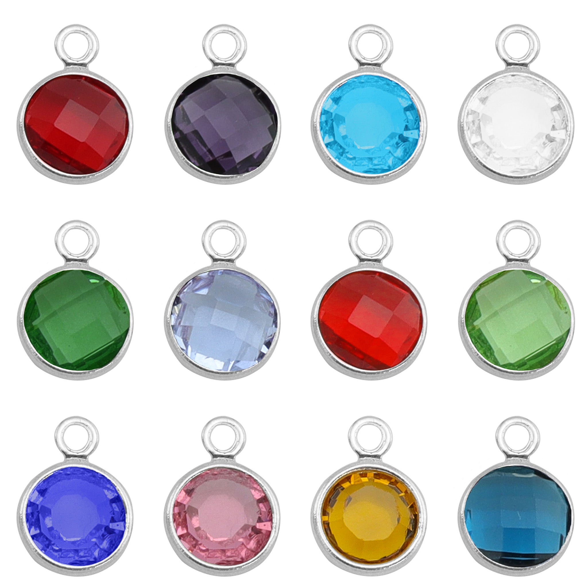 Birthstone CZ Charms – Durable Surgical Steel Jewelry With Sparkling Cubic Zirconia Stones