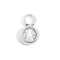 Stainless Steel Charm – Clear CZ Pendant | Durable 316L Surgical Steel Jewelry