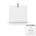 Stainless Steel Blank Square Charm / SBB0064