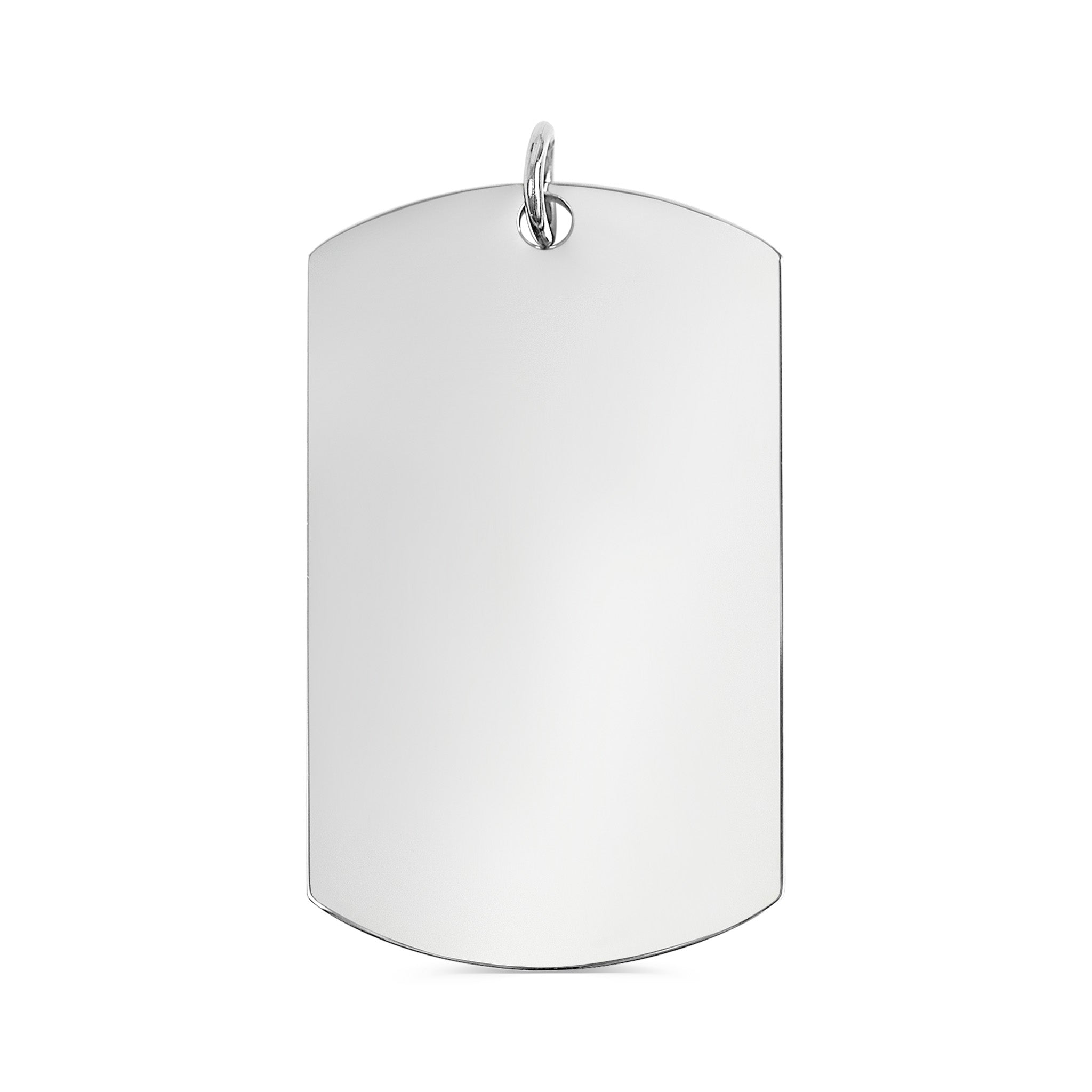 Stainless Steel Dog Tag | Durable 316L Surgical Steel Polished Metal Pendant