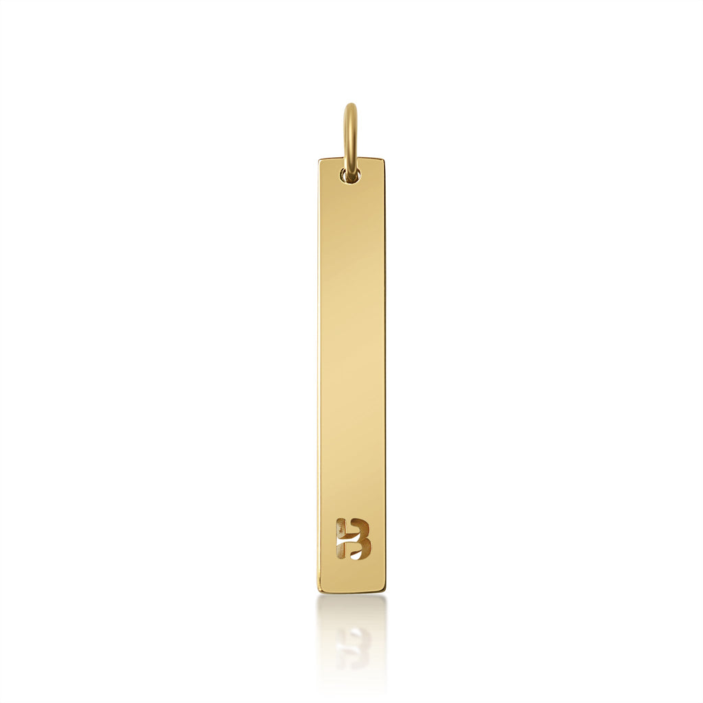Stainless Steel Pendant - Cutout Initial Pendant | 18K PVD Coated Gold & Rose Gold