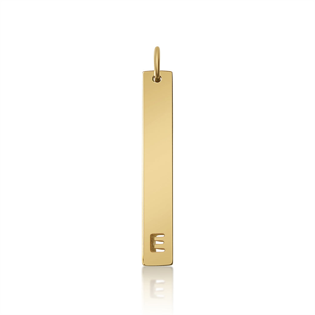 Stainless Steel Pendant - Cutout Initial Pendant | 18K PVD Coated Gold & Rose Gold